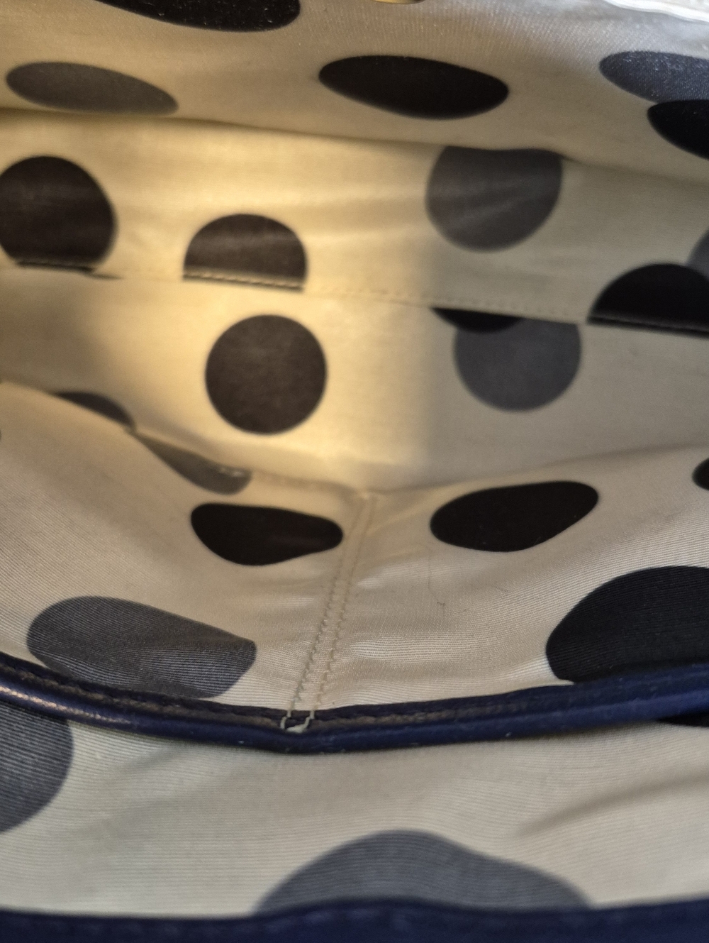 kate spade Navy Blue Top-Handle Satchel with Gold Hardware - Picture 15 of 16